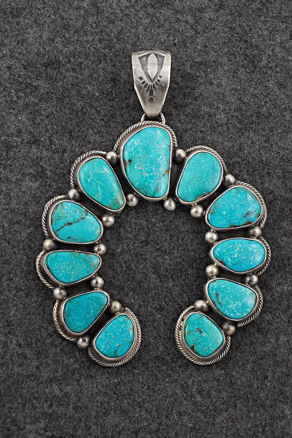 Turquoise & Sterling Silver Pendant - Kathleen Livingston