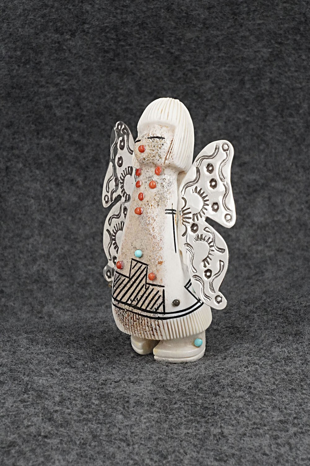 Butterfly Maiden Zuni Fetish Carving - Claudia Peina