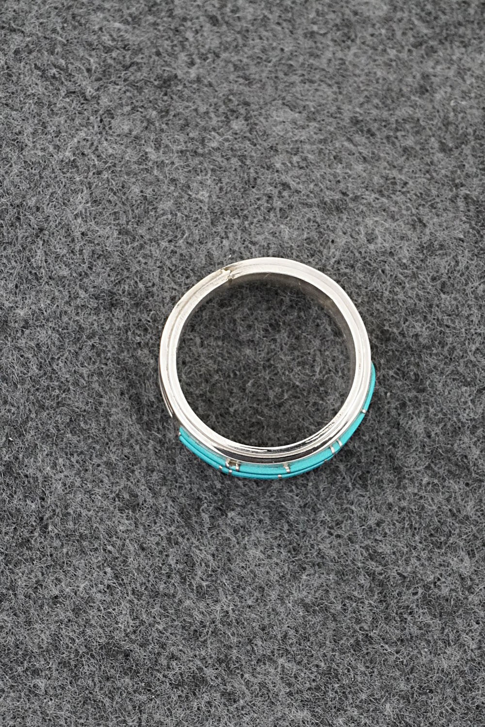 Turquoise & Sterling Silver Ring - Wilbert Muskett Jr. - Size 7