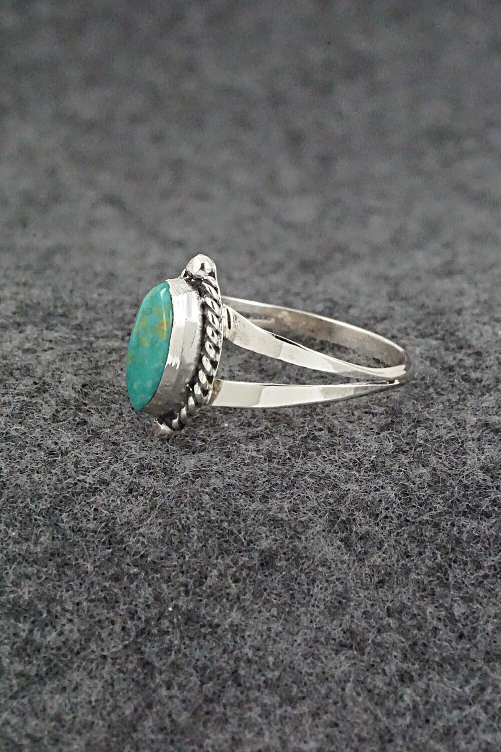 Turquoise & Sterling Silver Ring - Alice Rose Saunders - Size 9