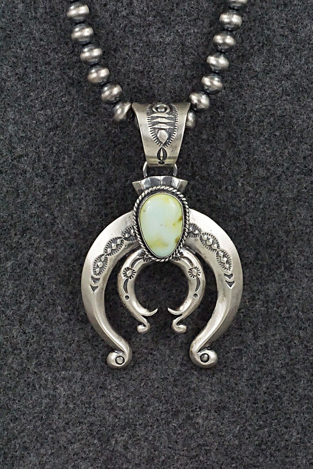 Variscite & Sterling Silver Necklace - Samuel Yellowhair