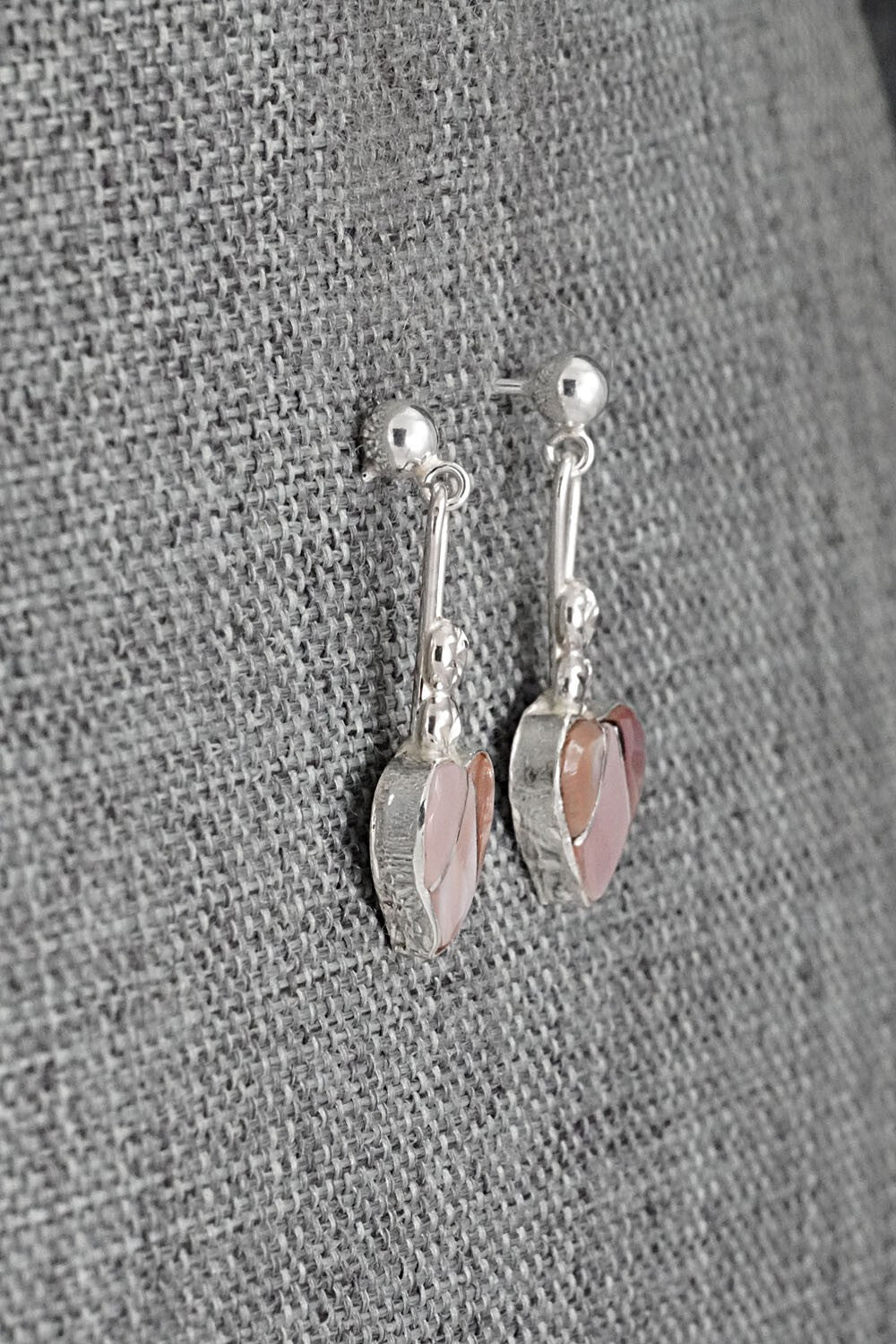 Mother of Pearl Inlay & Sterling Silver Earrings - Ola Eriacho
