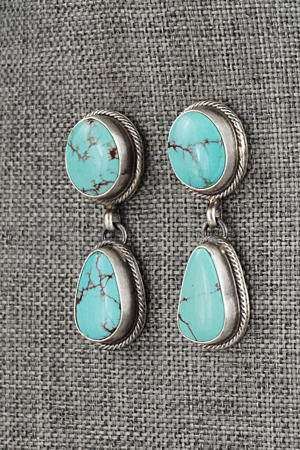 Turquoise & Sterling Silver Earrings - Kathleen Chavez