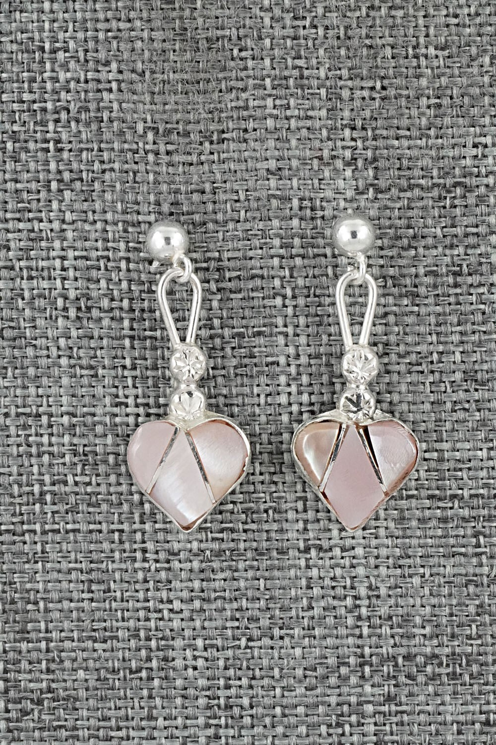 Mother of Pearl Inlay & Sterling Silver Earrings - Ola Eriacho