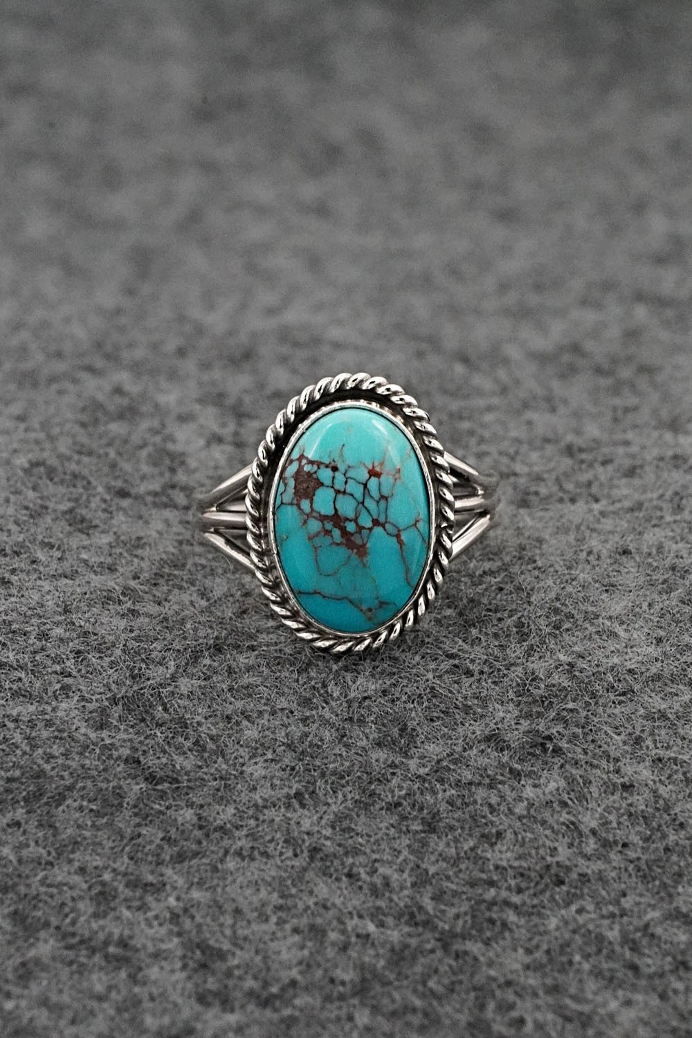 Turquoise & Sterling Silver Ring - Rena Begay - Size 7