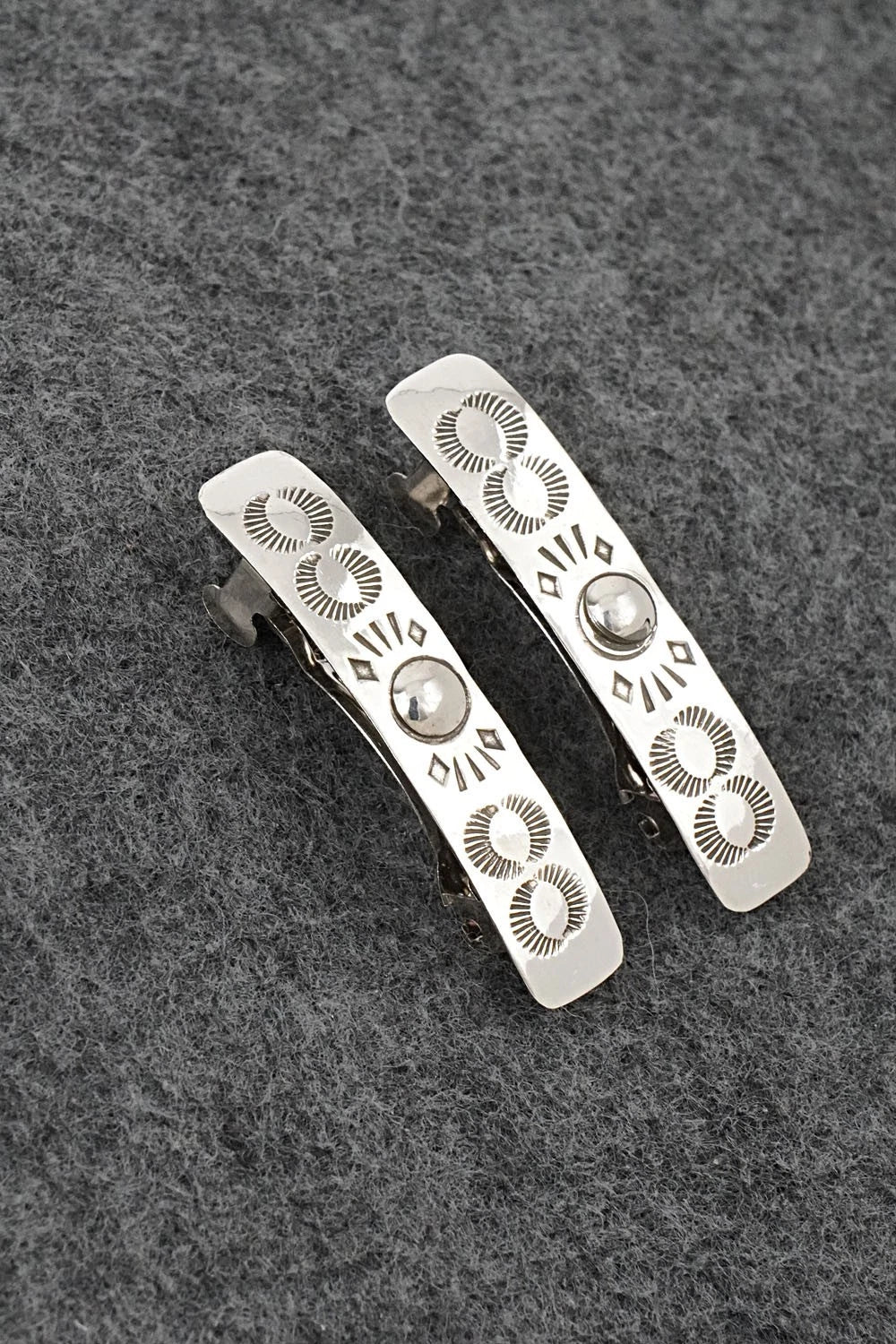 Sterling Silver Barrettes - Bertha Begay