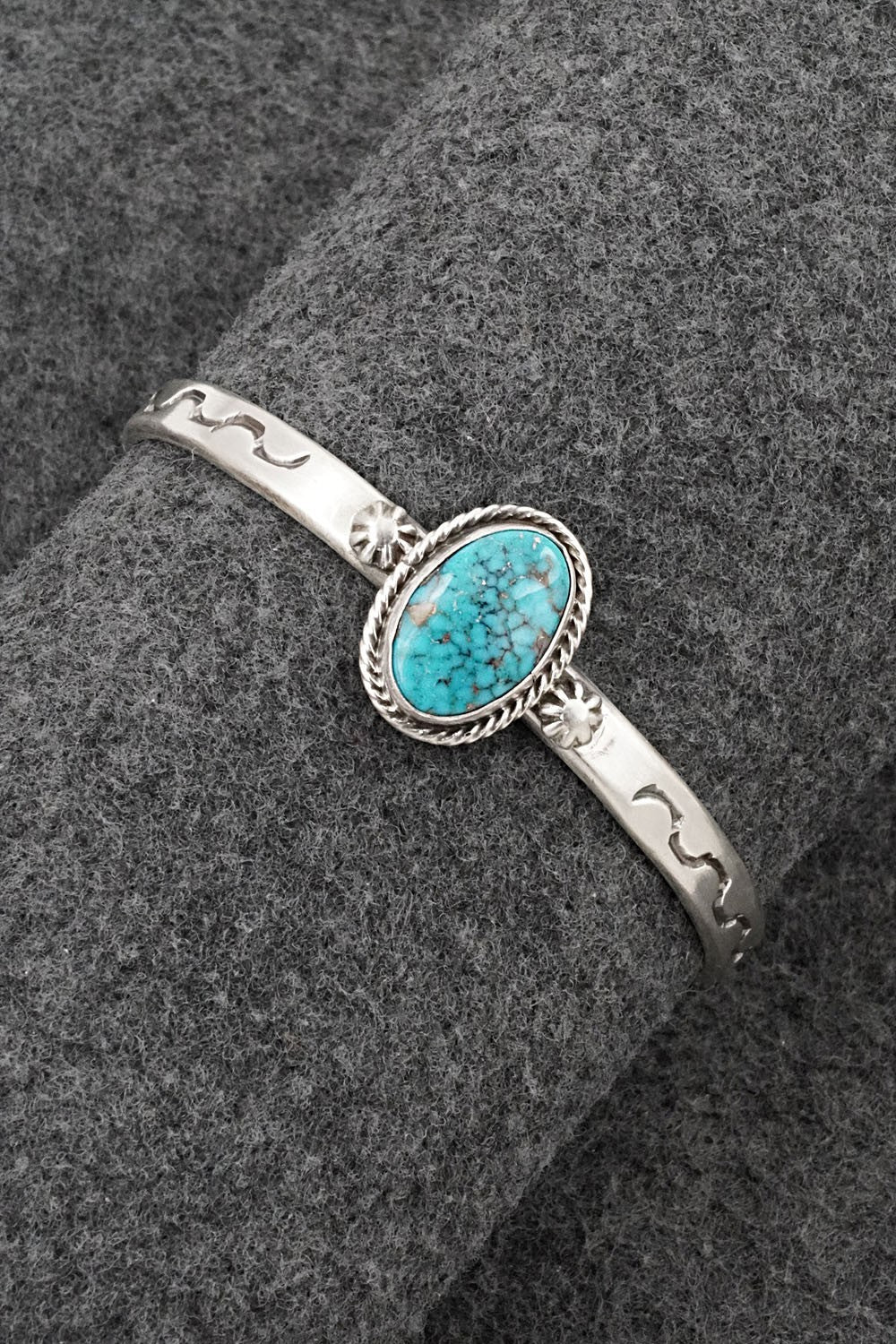 Turquoise & Sterling Silver Bracelet - Samuel Yellowhair