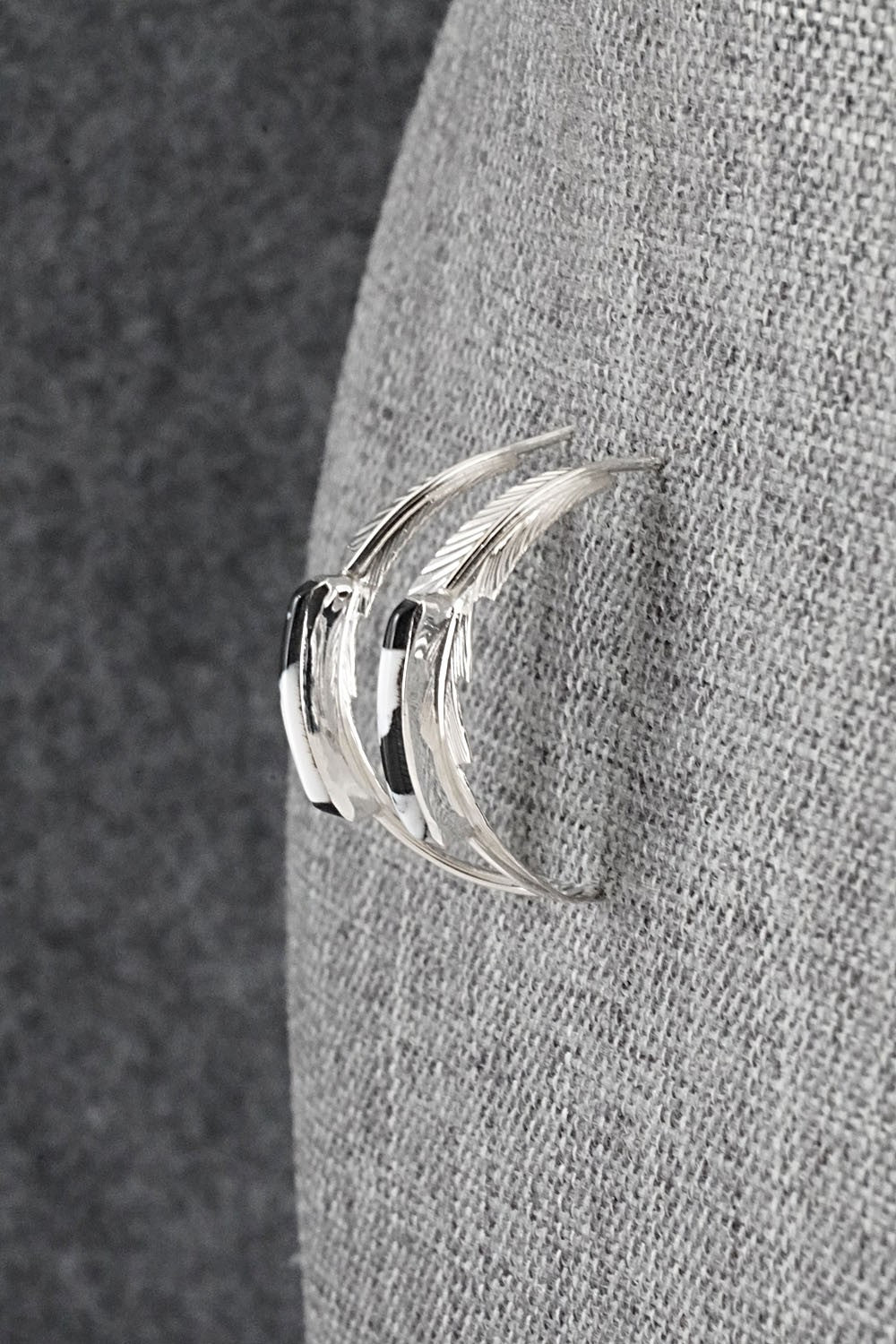 White Buffalo & Sterling Silver Earrings - Alan Barney