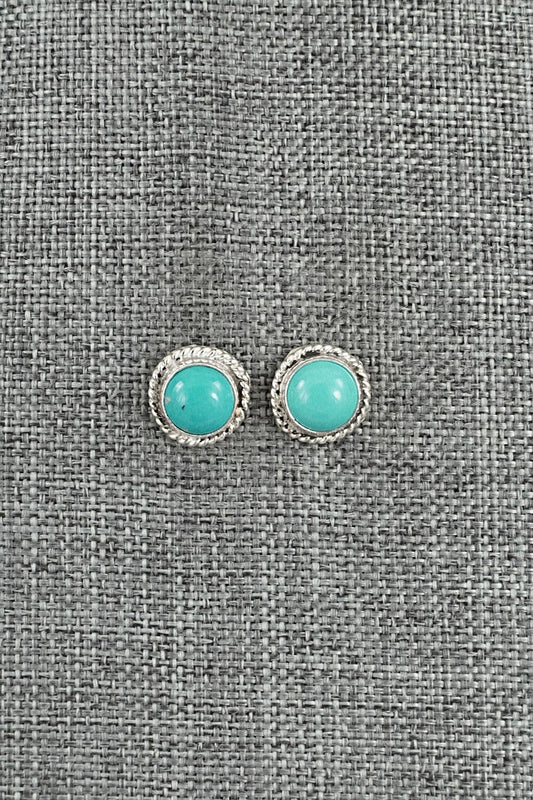 Turquoise & Sterling Silver Earrings - Byron Begay