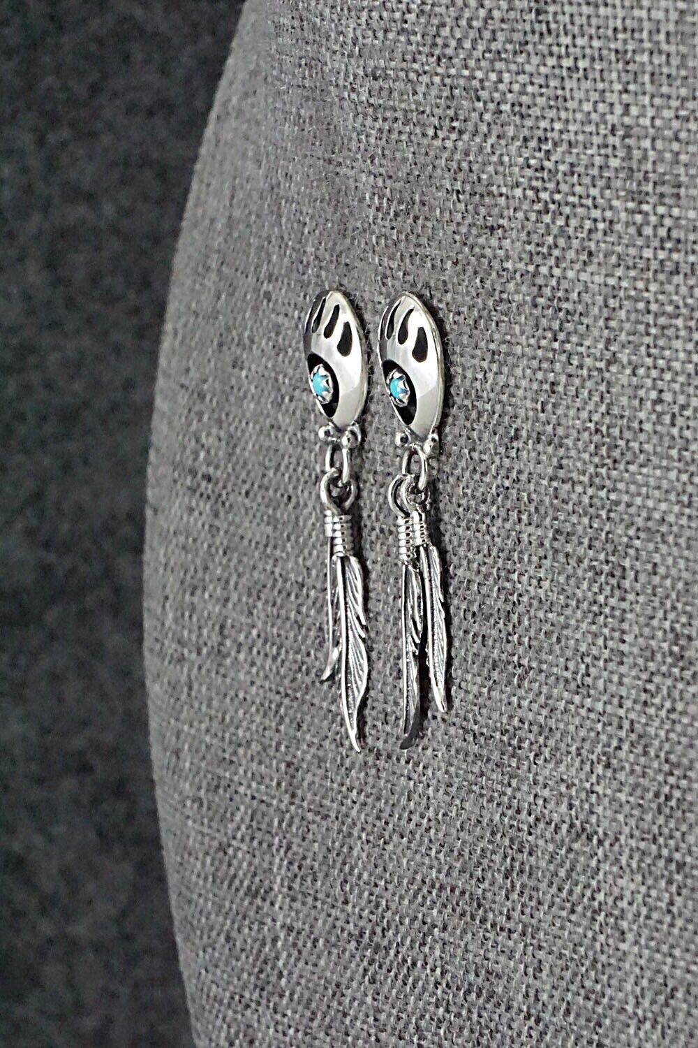 Turquoise & Sterling Silver Earrings - Annie Spencer