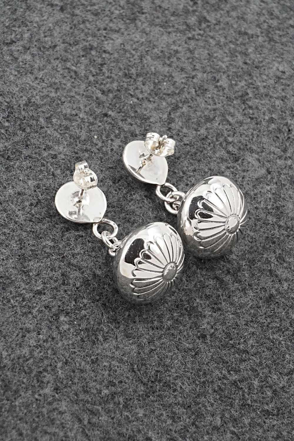 Sterling Silver Earrings - Marie Yazzie