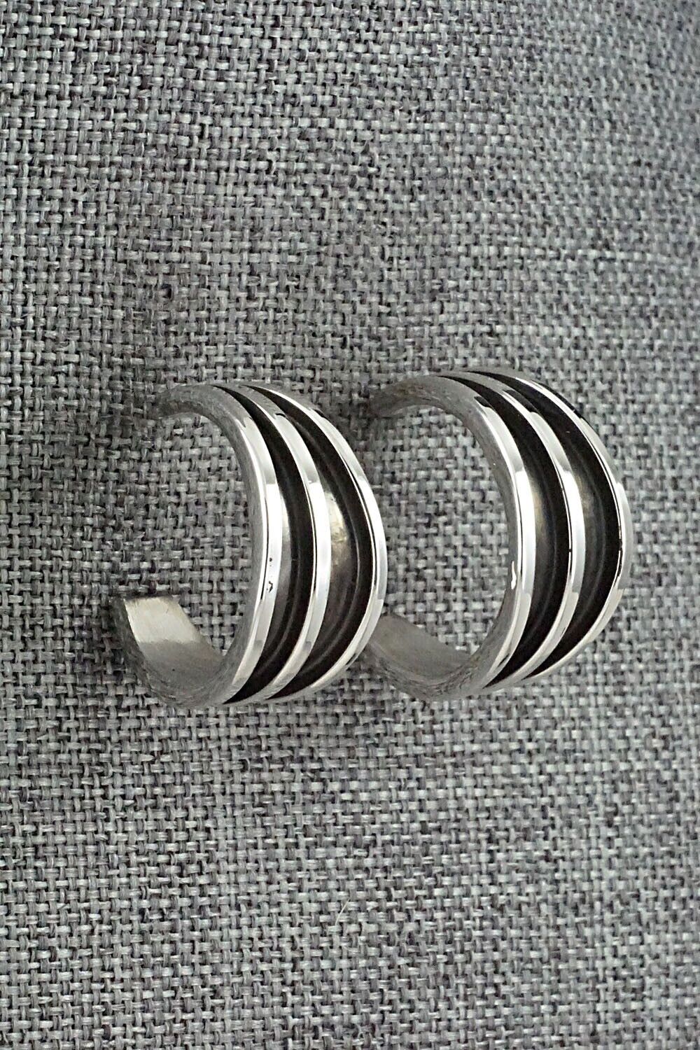 Sterling Silver Hoop Earrings - Tom Hawk