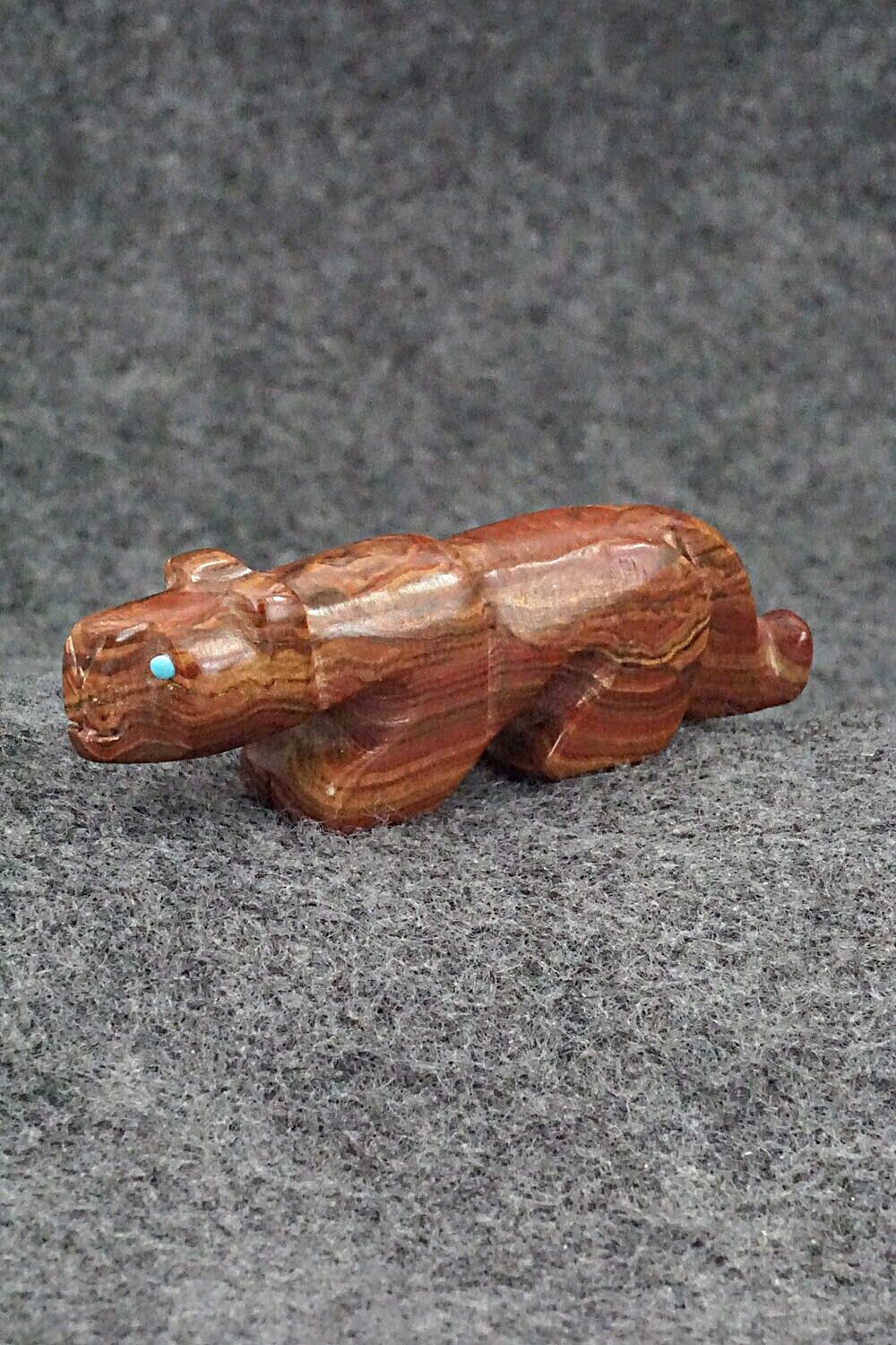 Mountain Lion Zuni Fetish Carving - Reynold Lunasee