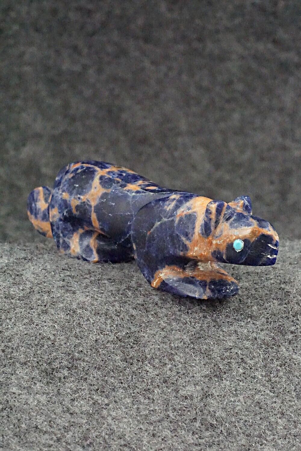 Mountain Lion Zuni Fetish Carving - Ronnie Lunasee