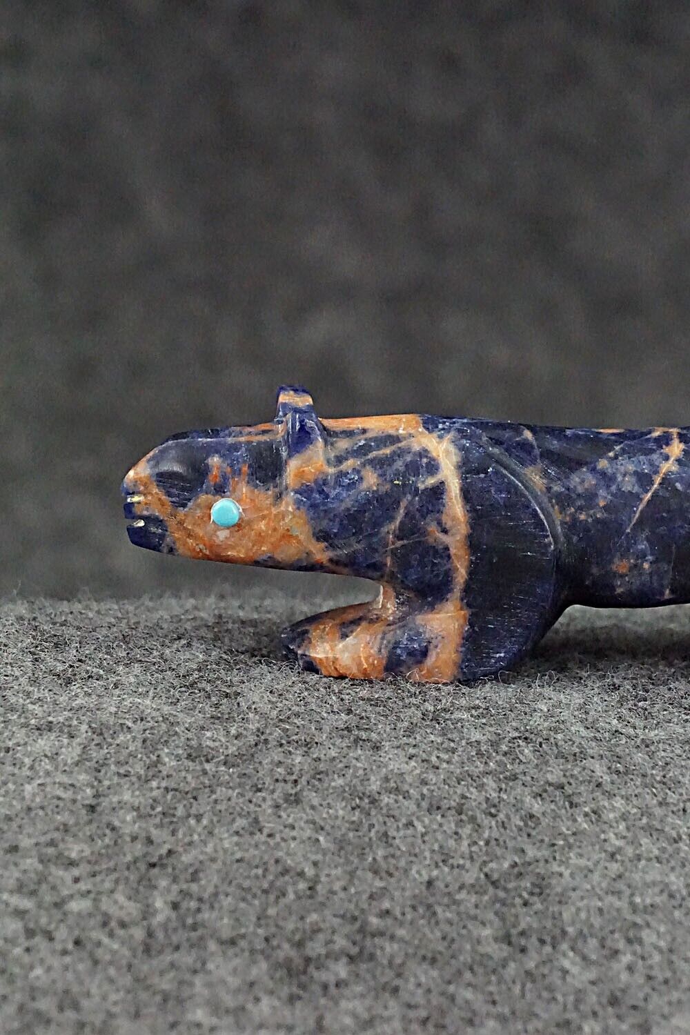 Mountain Lion Zuni Fetish Carving - Ronnie Lunasee