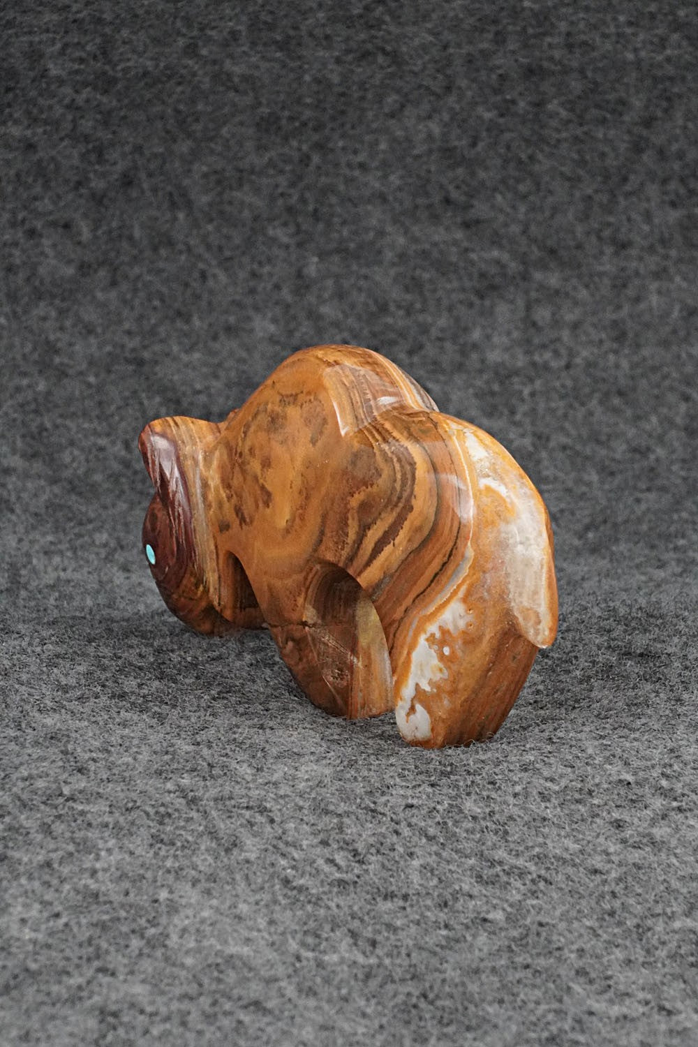 Bobcat Zuni Fetish Carving - Kenric Laiwakete