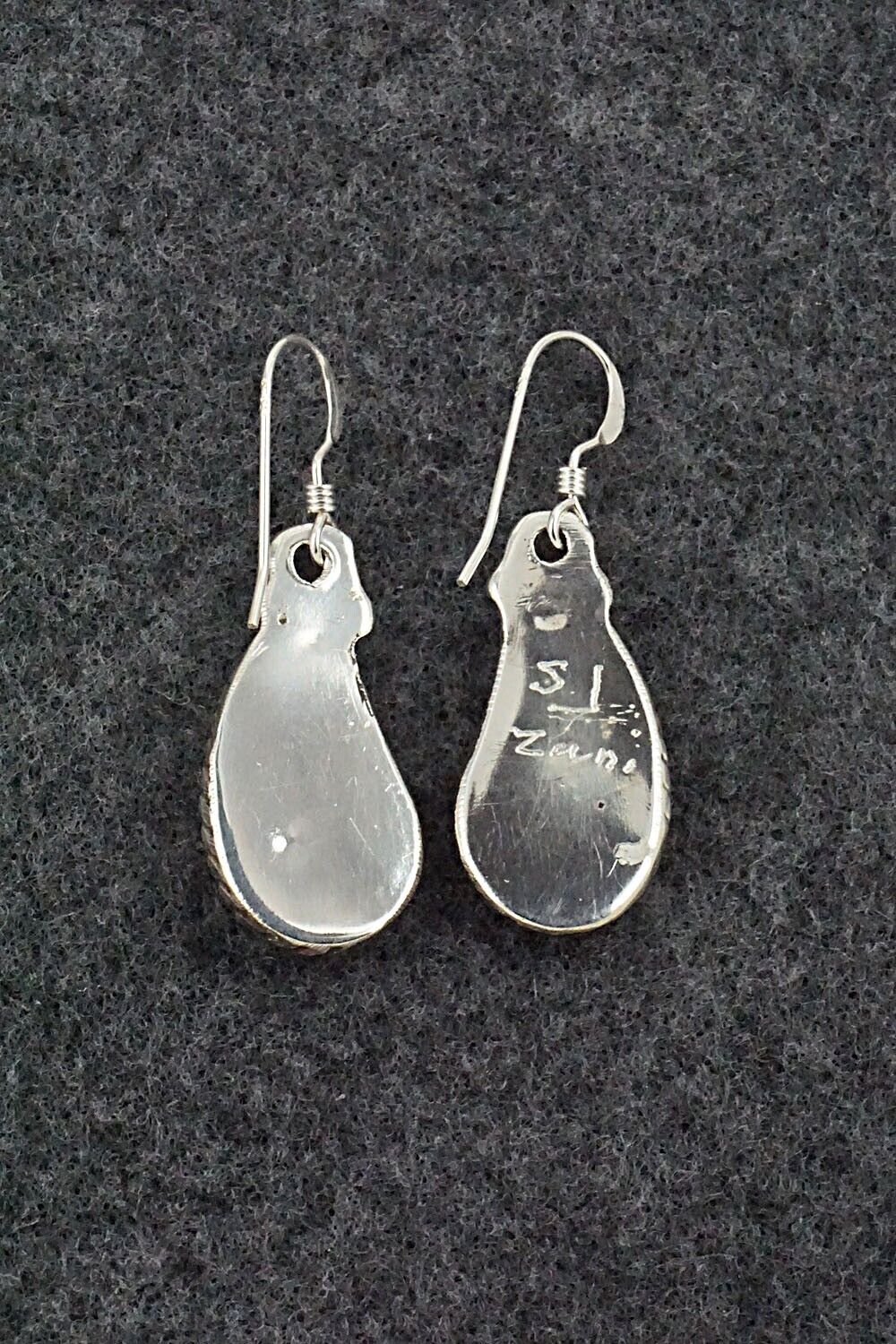 Opalite & Sterling Silver Inlay Earrings - Susie Lowsayatee
