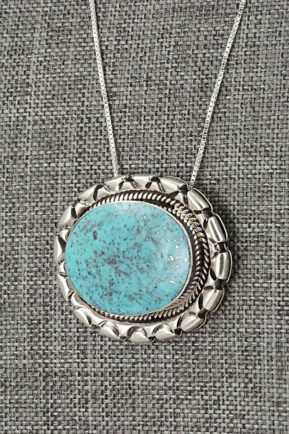 Turquoise & Sterling Silver Necklace - Jimson Belin
