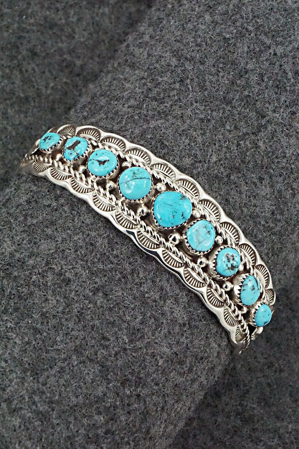 Turquoise & Sterling Silver Bracelet - Anthony Brown