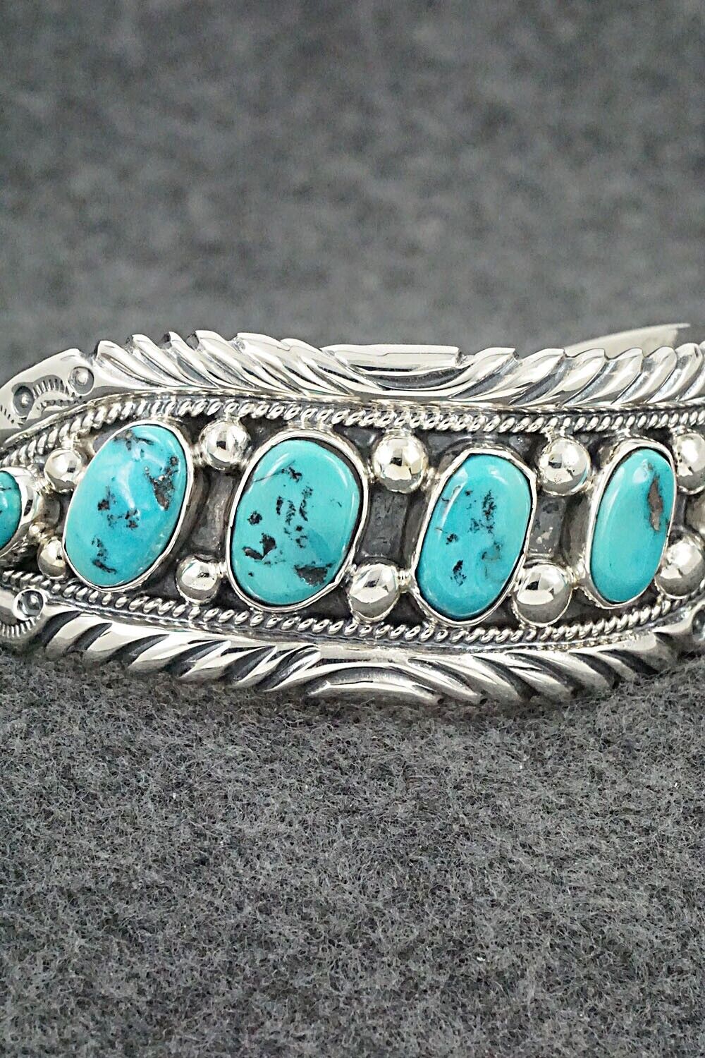 Turquoise & Sterling Silver Bracelet - Tommy Moore