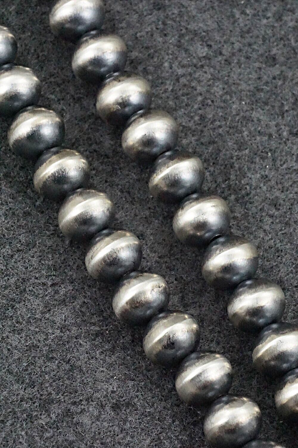 Sterling Silver Navajo Pearl Necklace 30" - Bryannen Halwood