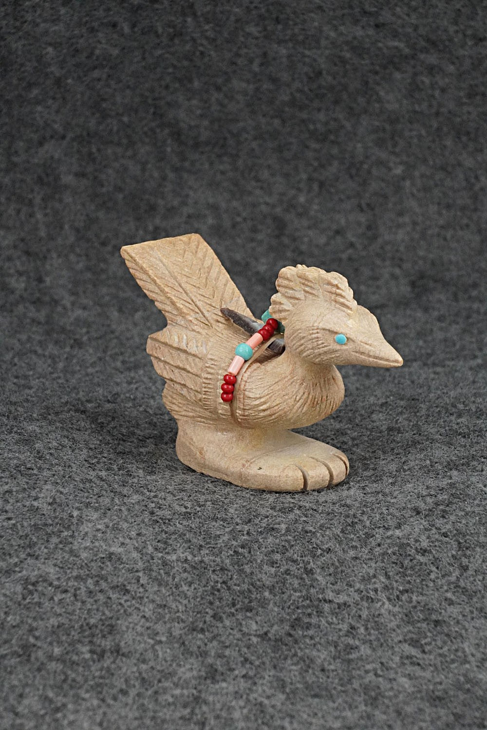 Roadrunner Zuni Fetish Carving - Douglas Martza