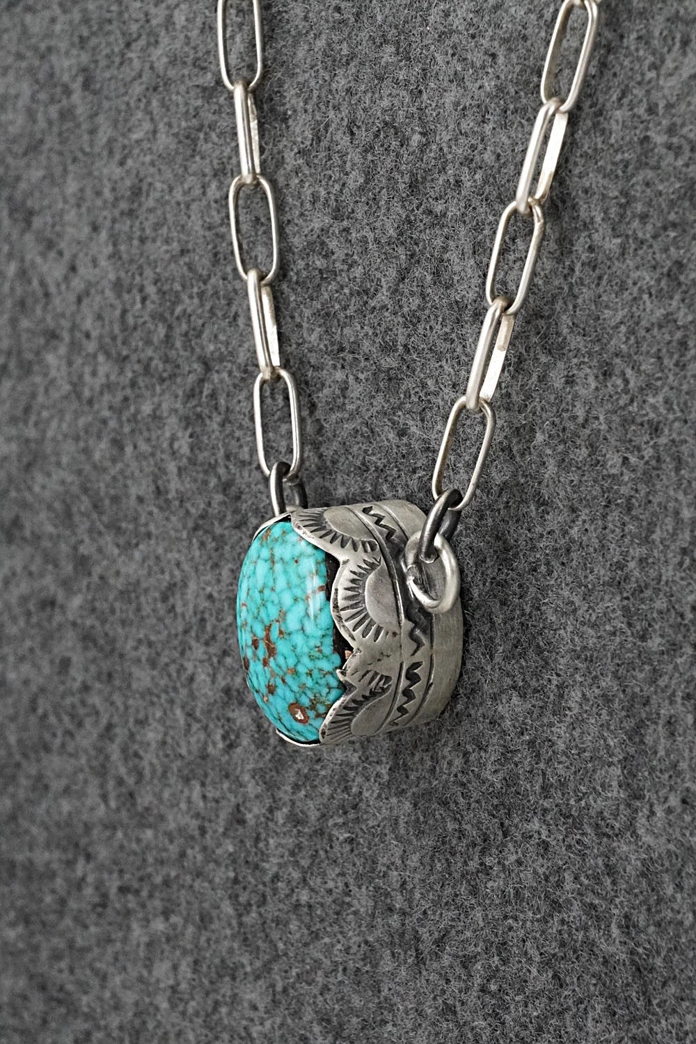 Turquoise & Sterling Silver Necklace - Randy Boyd