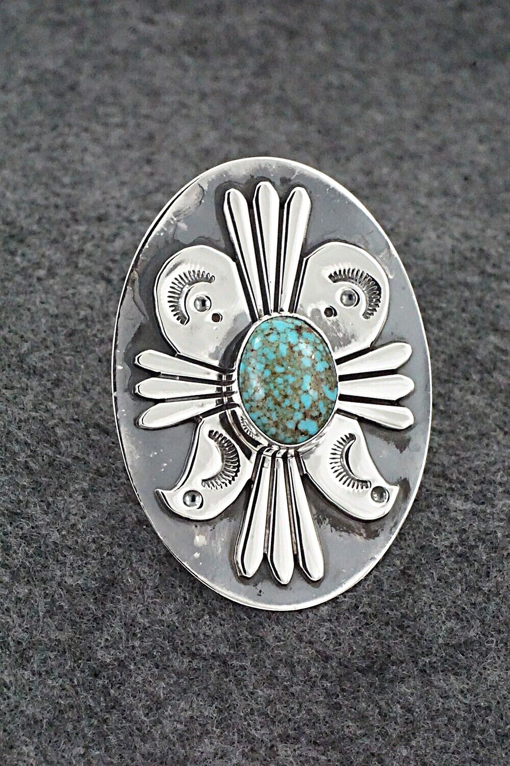Turquoise & Sterling Silver Ring - Marita Benally - Size 7