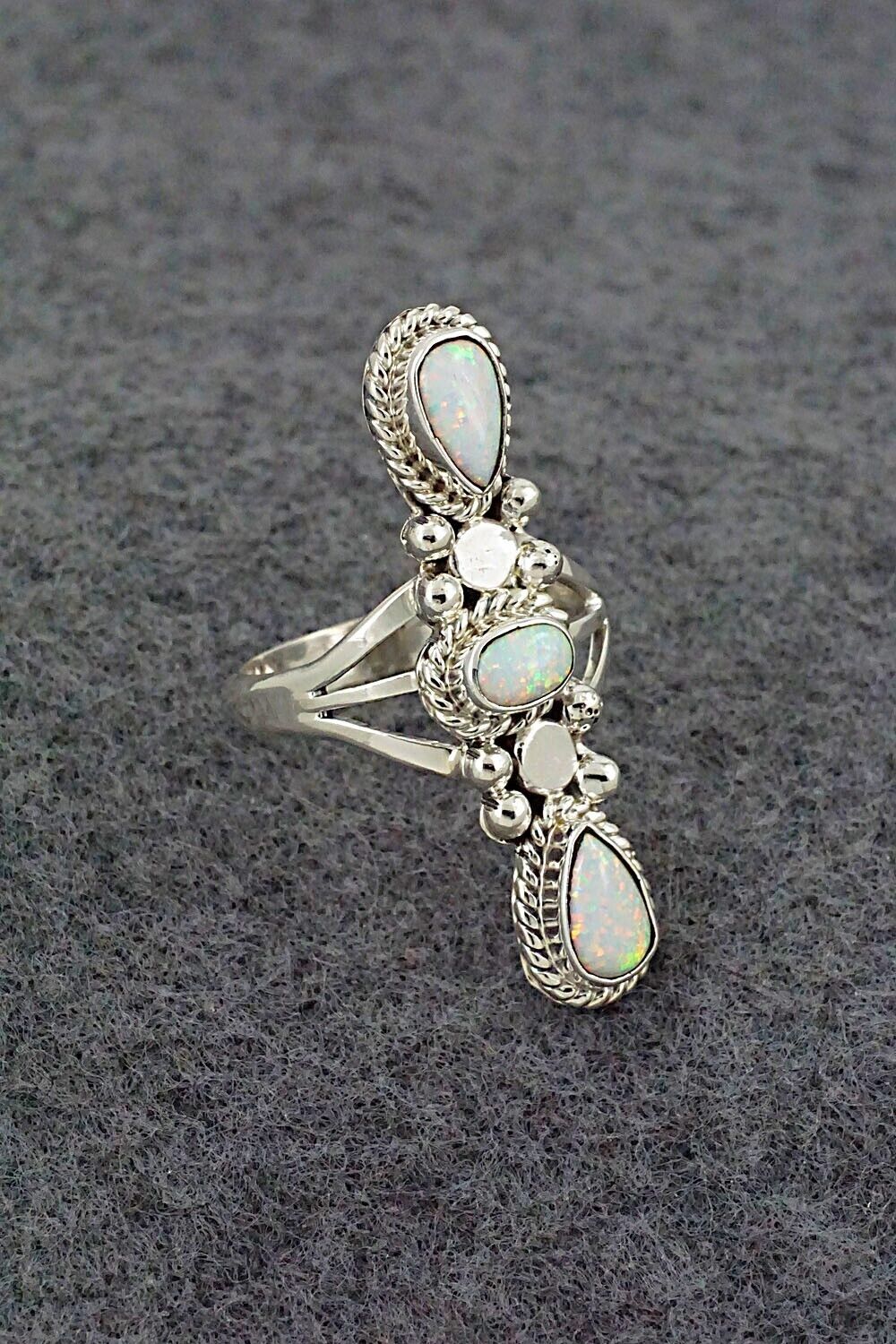Opalite & Sterling Silver Ring - Andrew Vandever - Size 7.75