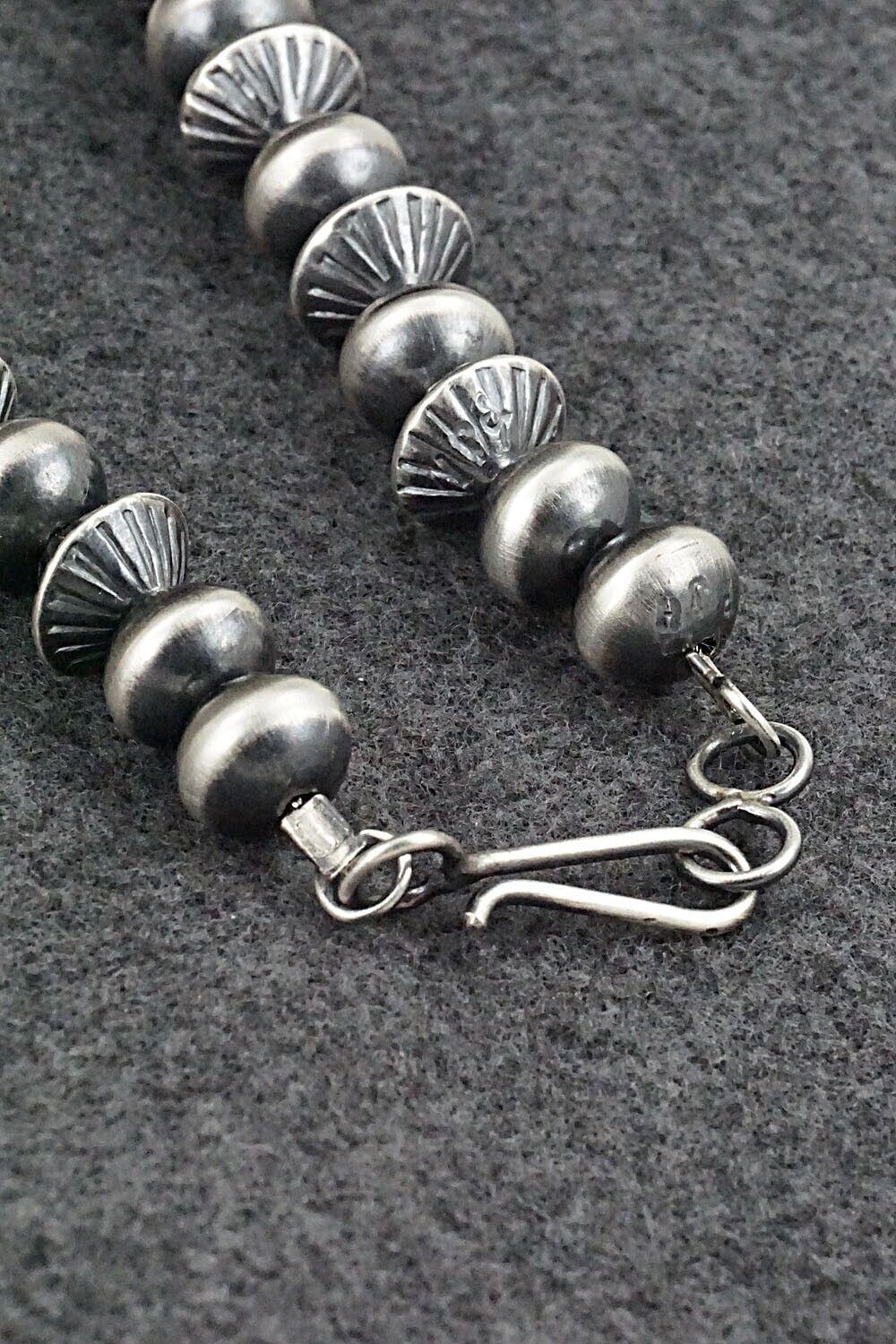 Sterling Silver Navajo Pearl Necklace 20" - Preston Haley
