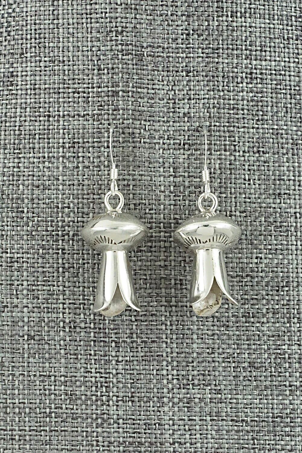 Sterling Silver Blossom Earrings - Marie Yazzie