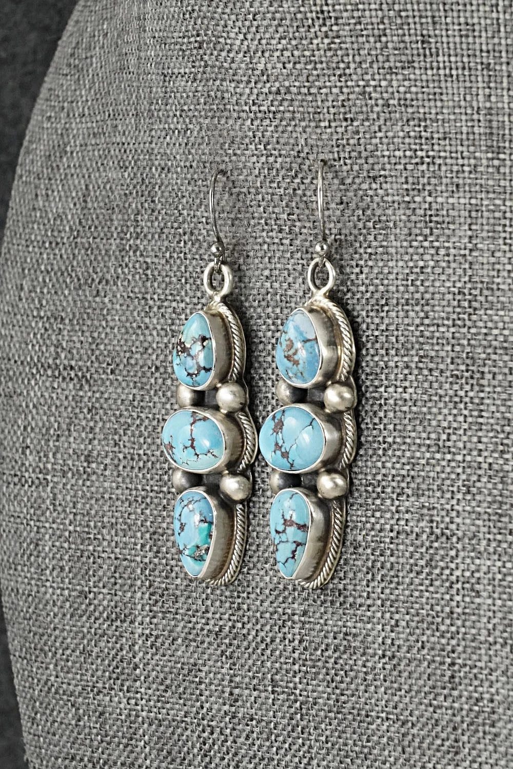 Turquoise & Sterling Silver Squash Blossom Set - Kathleen Livingston