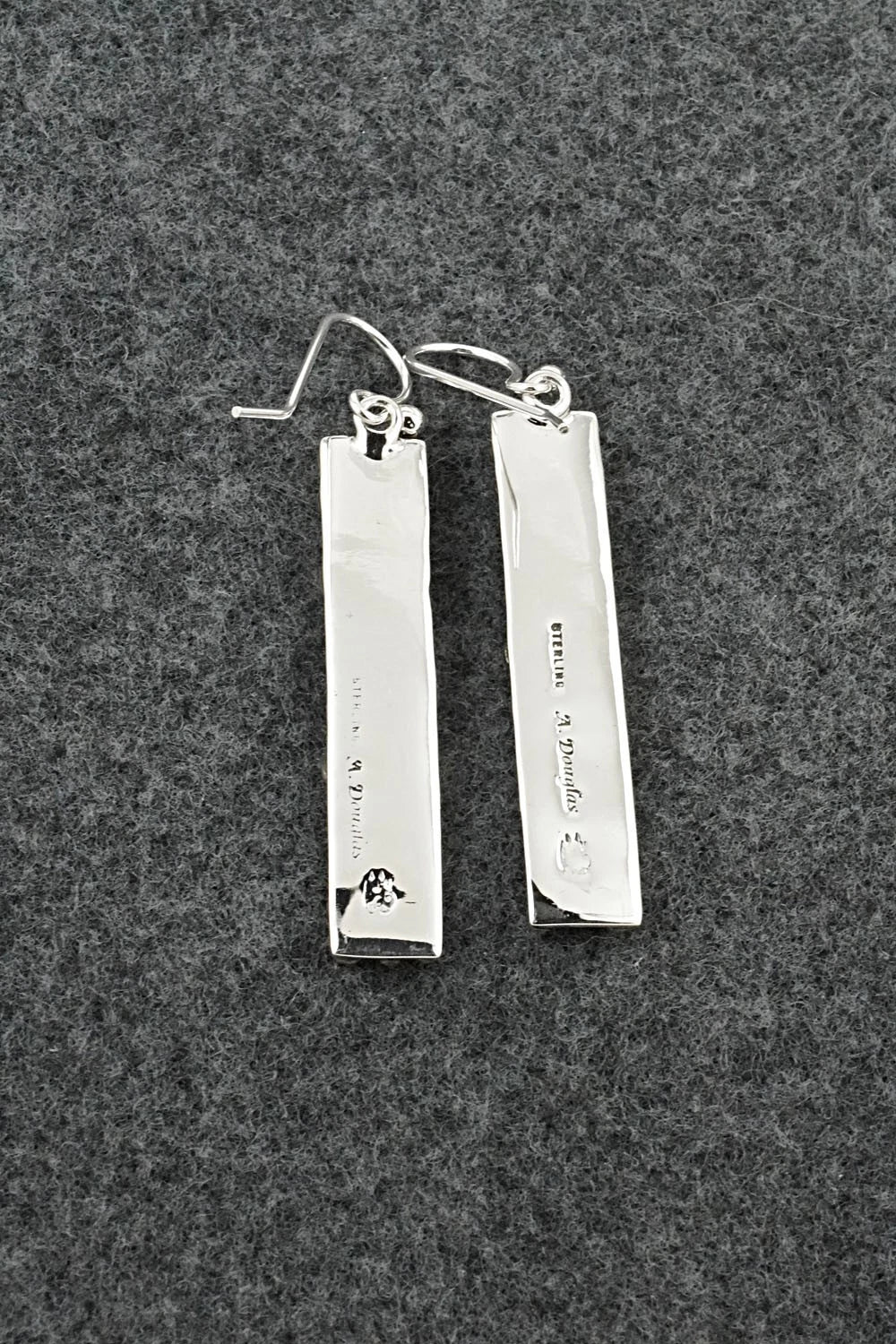 Turquoise & Sterling Silver Earrings - Akee Douglas