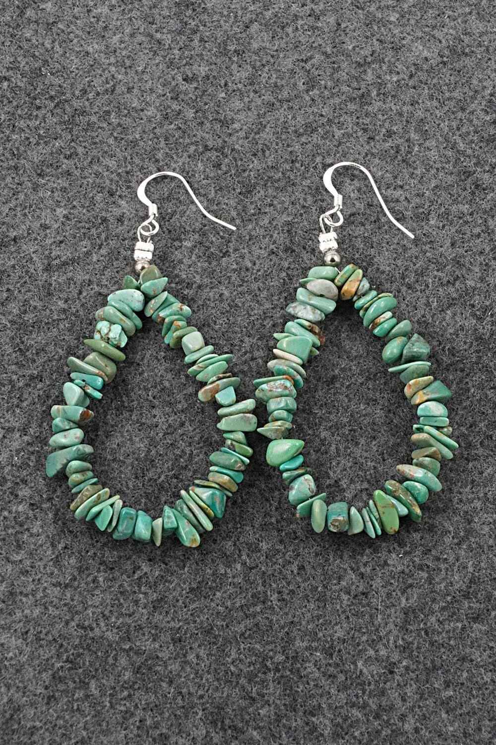 Turquoise & Sterling Silver Earrings - Doreen Jake