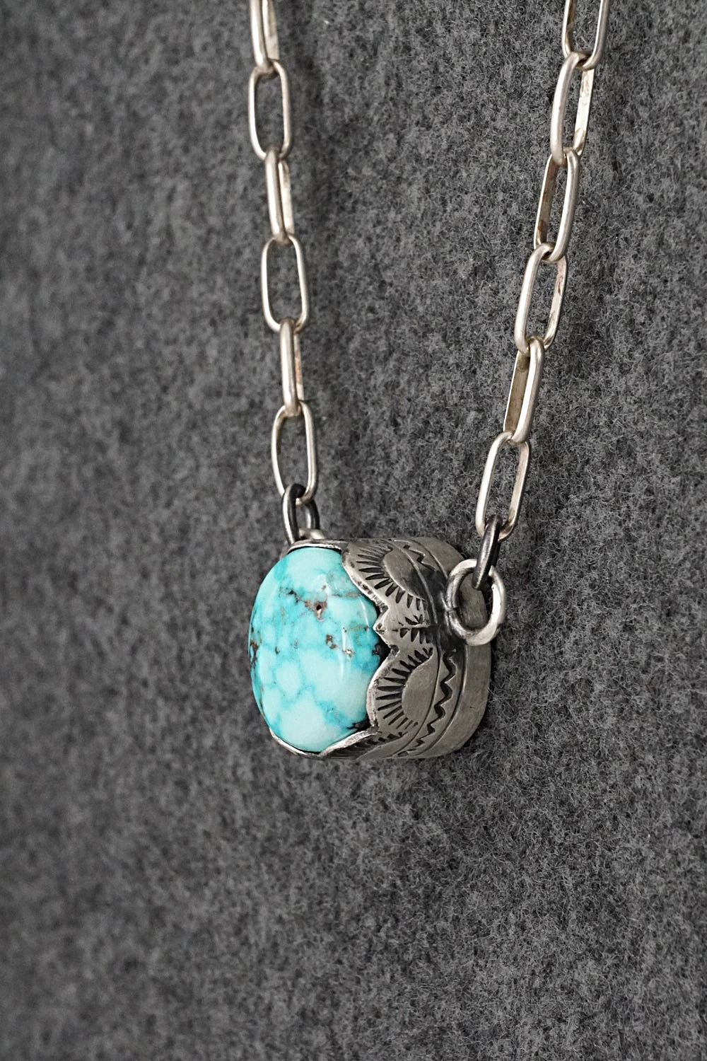 Turquoise & Sterling Silver Necklace - Randy Boyd