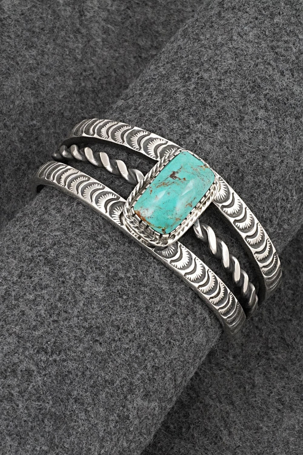 Turquoise & Sterling Silver Bracelet - Roland Dixson