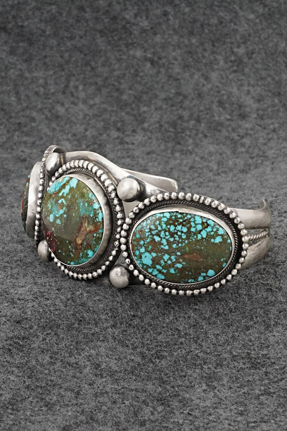 Turquoise & Sterling Silver Bracelet - Bobby Johnson