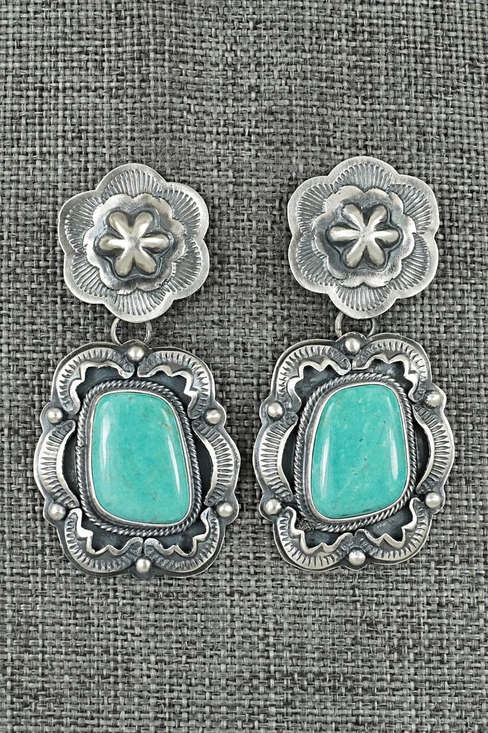 Turquoise & Sterling Silver Earrings - Randy Boyd