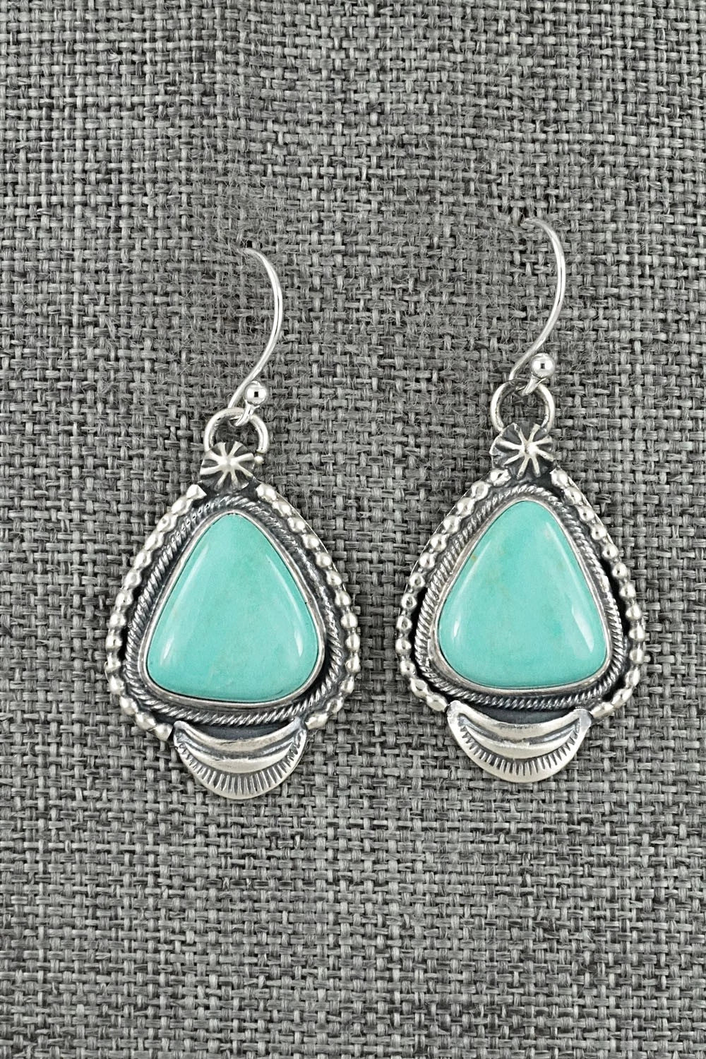 Turquoise & Sterling Silver Earrings - Bobby Johnson