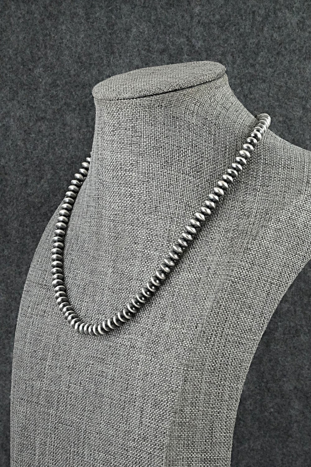 Sterling Silver Navajo Pearl Necklace 16" - Tonisha Haley