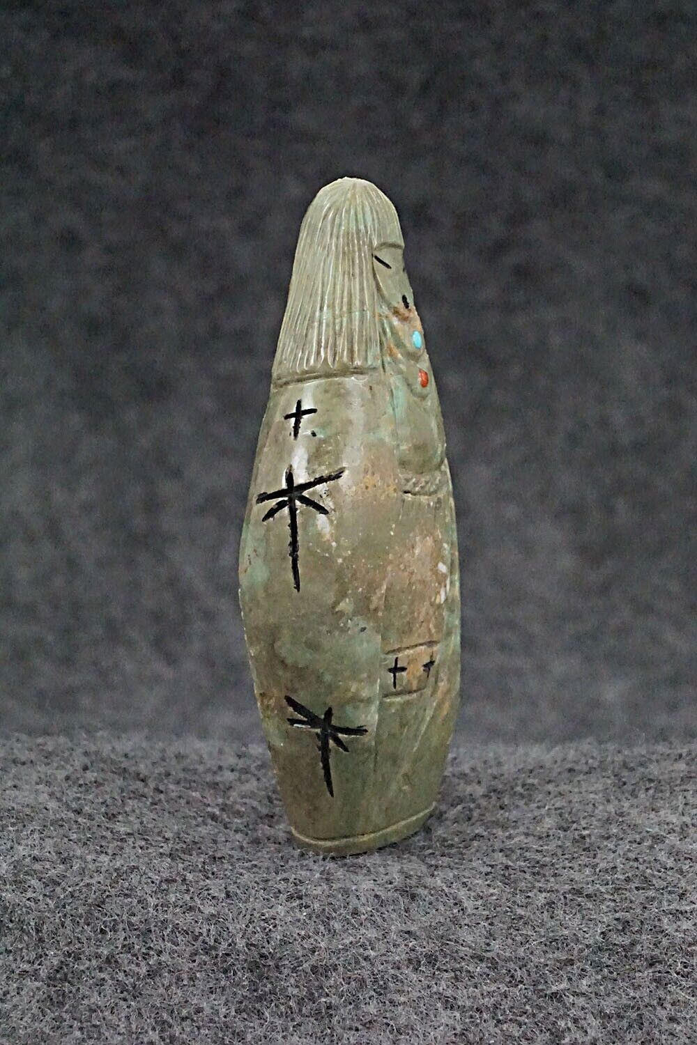 Corn Maiden Zuni Fetish Carving - Sandra Quandelacy
