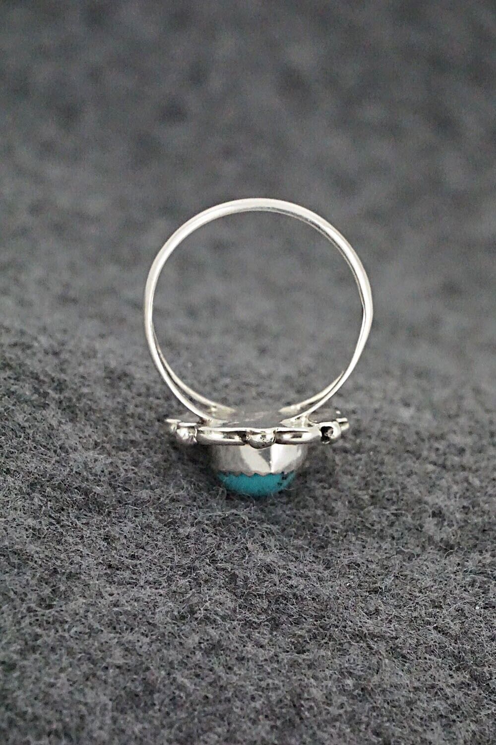 Turquoise & Sterling Silver Ring - Freda Martinez - Size 7