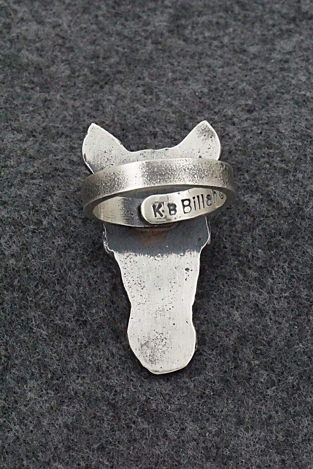 Turquoise & Sterling Silver Ring - Kindale Bilah - Size 10.5 (Adj.)
