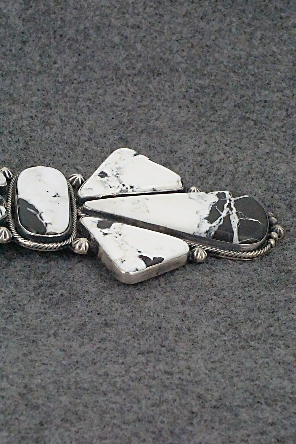 White Buffalo & Sterling Silver Pendant - Angela Martin