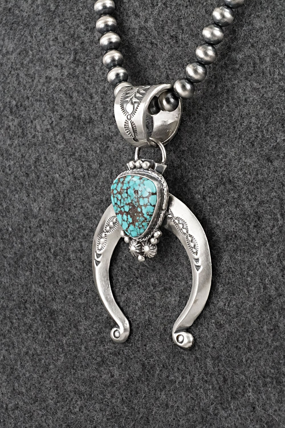 Turquoise & Sterling Silver Necklace - Samuel Yellowhair