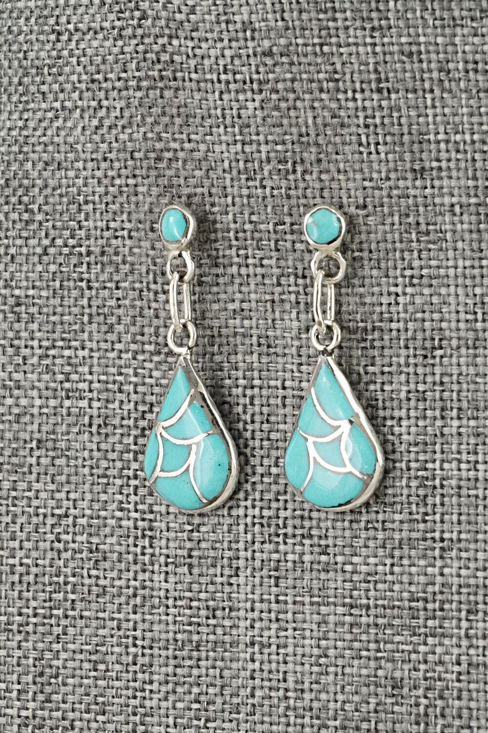 Turquoise & Sterling Silver Earrings - Orena Leekya