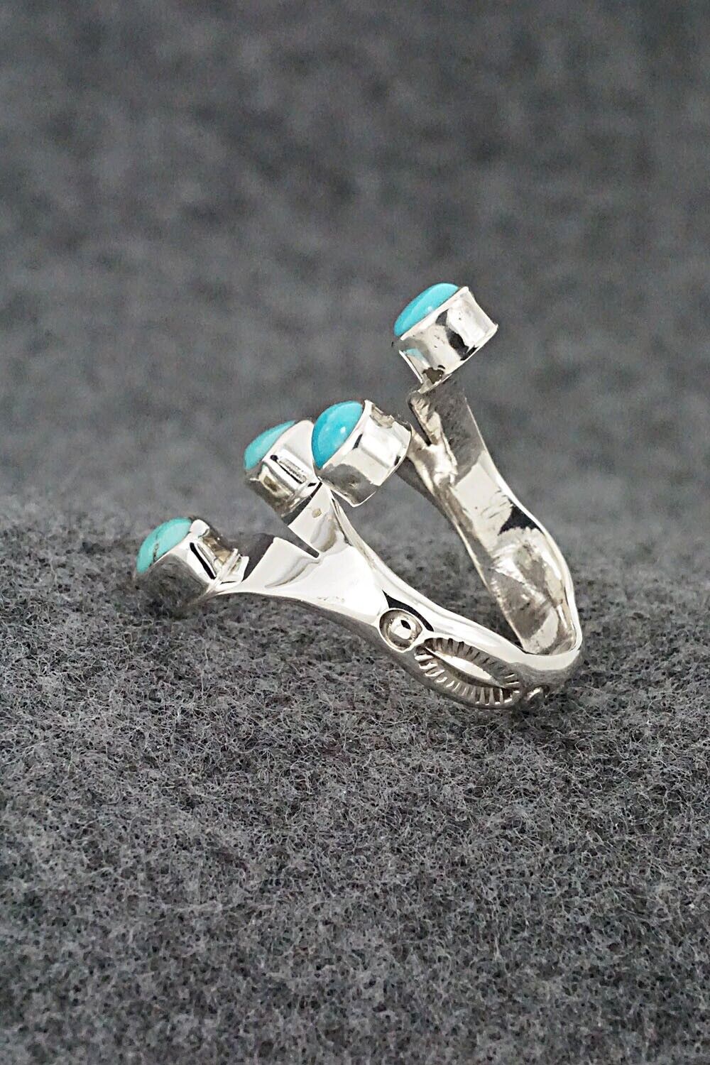 Turquoise & Sterling Silver Ring - Thomas Yazzie - Size 6.5