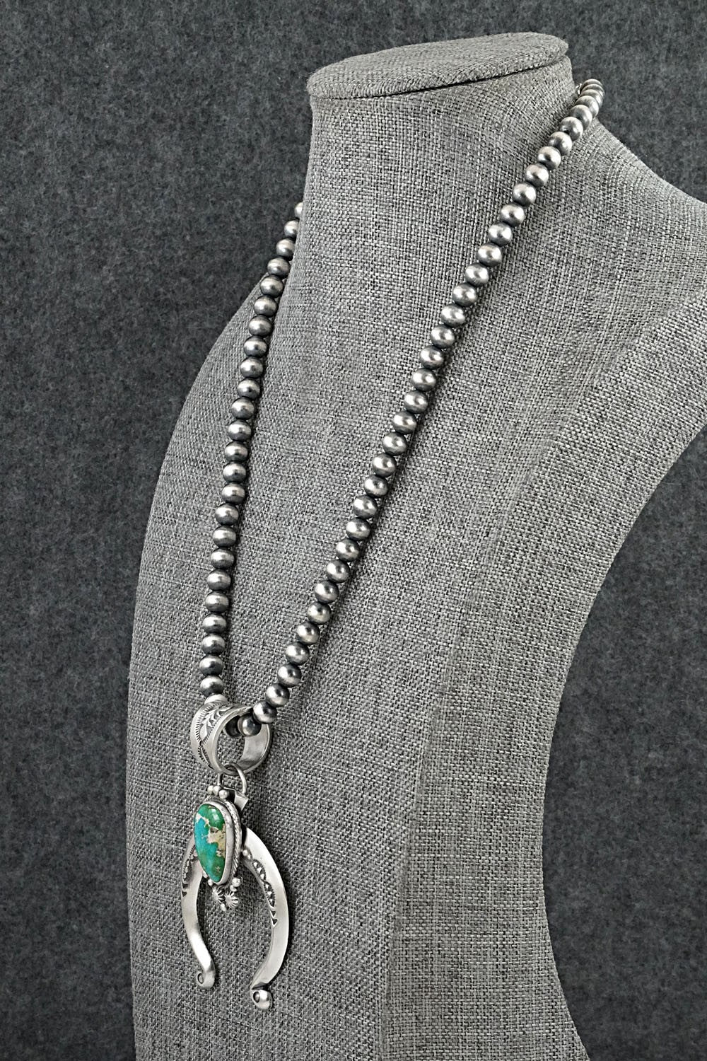 Turquoise & Sterling Silver Necklace - Samuel Yellowhair