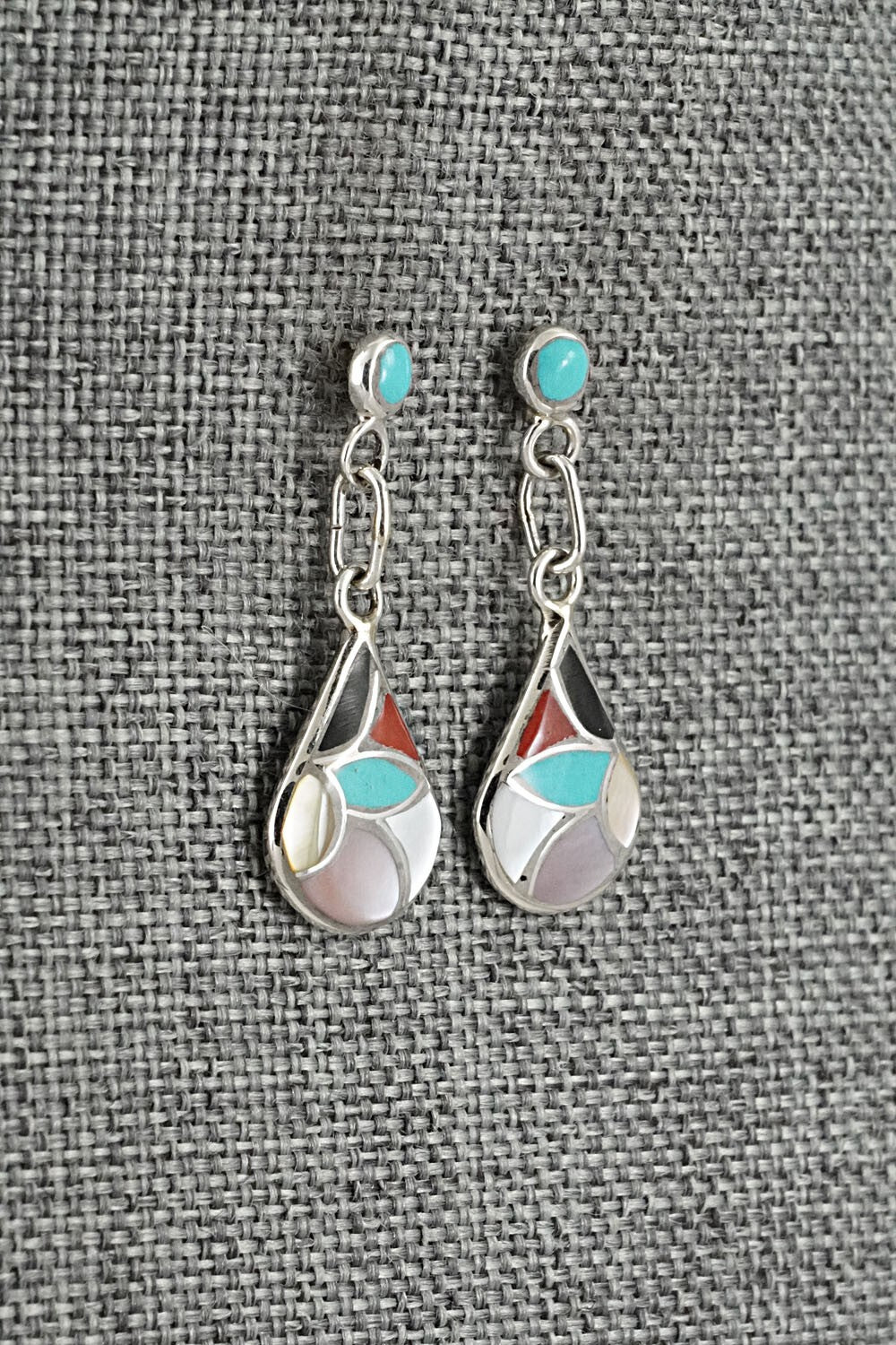 Multi-Stone & Sterling Silver Earrings - Orena Leekya