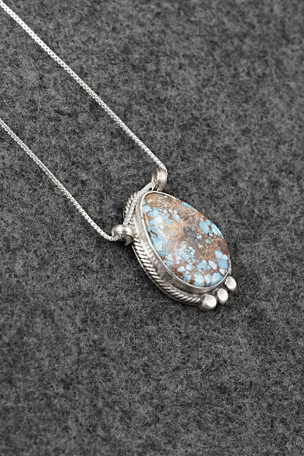 Turquoise & Sterling Silver Necklace - Sharon McCarthy